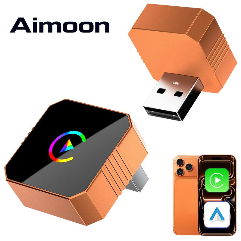 Aimoon Mini Orange Blue Silver Cube Pro 3.0 Wireless CarPlay