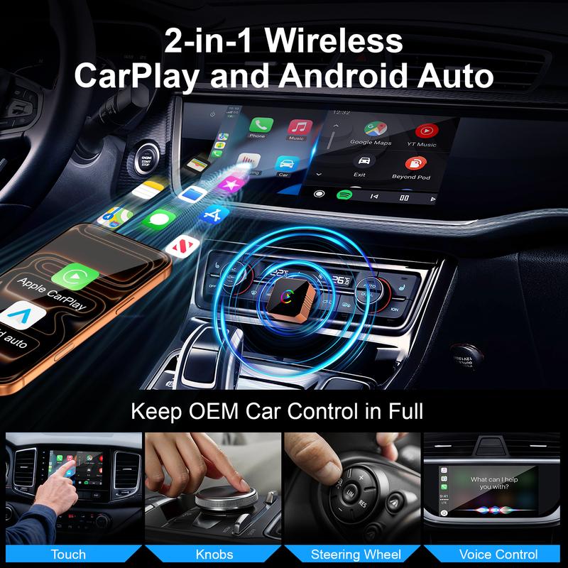 Aimoon Mini Orange Blue Silver Cube Pro 3.0 Wireless CarPlay