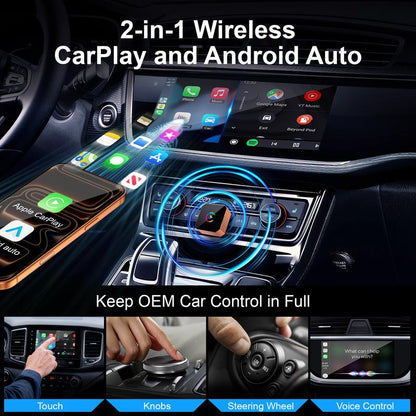 Aimoon Mini Orange Blue Silver Cube Pro 3.0 Wireless CarPlay